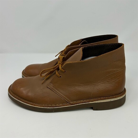 Clarks Men\'s Chukka Desert Boots Brown Tan Leather Lace-Up Ankle Size 11 main image 6